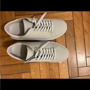 Lorenzo Men's Gray Leather Sneakers